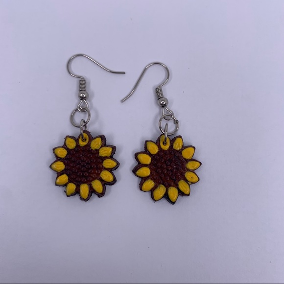 Jewelry - New Sunflower Mexican Earrings